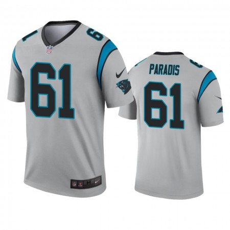 Tröjor Carolina Panthers Matt Paradis 61 Silver Inverted Legend - Män Tröjor Carolina Panthers Matt Paradis 61 Silver Inverted Legend - Män